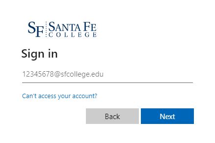 santa fe college login canvas